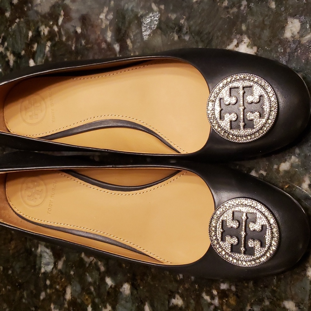 Tory Burch black block heels